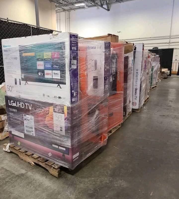 50 Inch TV Pallet High Value Electronics Load