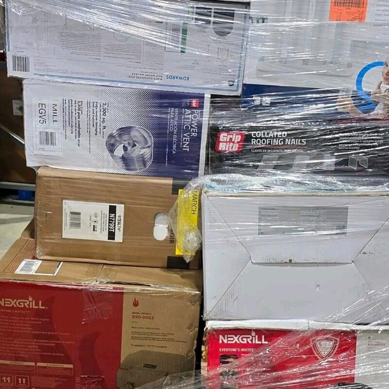 Home Depot Truckload Pallet Bulk Tools and Construction Materials