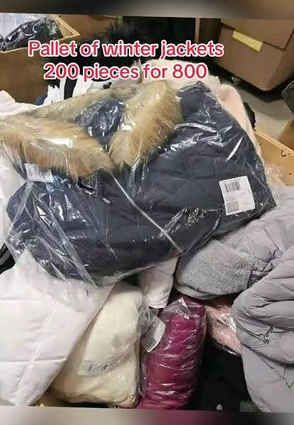 winter jackets pallets wholesale bulk clothing resale inventory