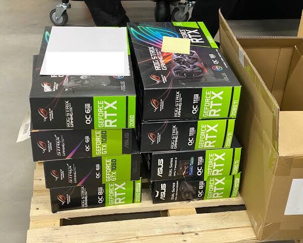 Gaming Graphic Cards Pallets 12 and 24 Units High Performance GPUs Bulk