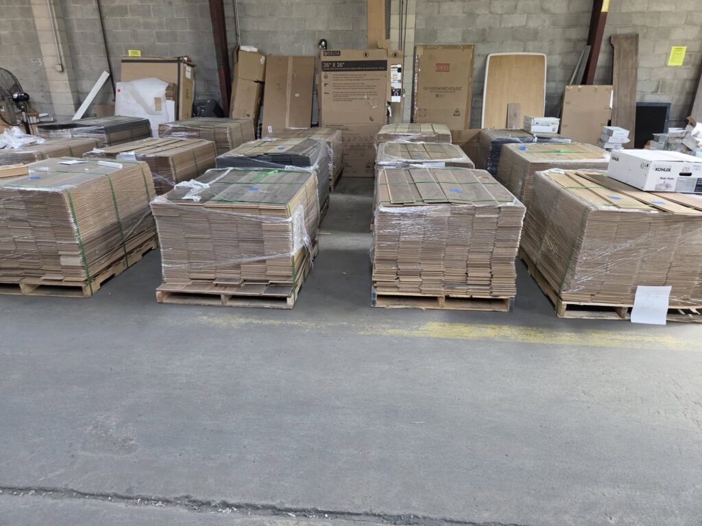 flooring liquidation pallets