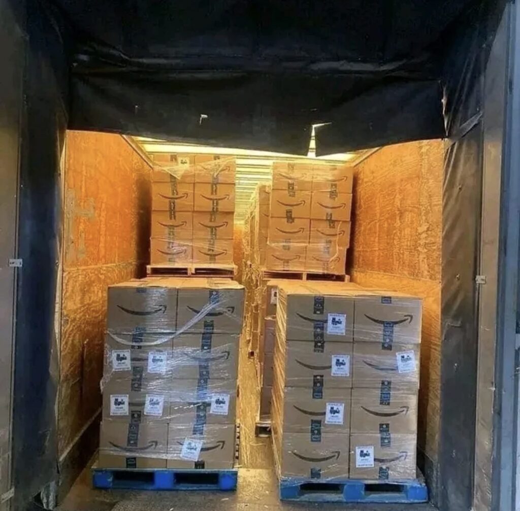 reseller opening mystery pallets