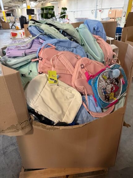 customer return backpack pallets