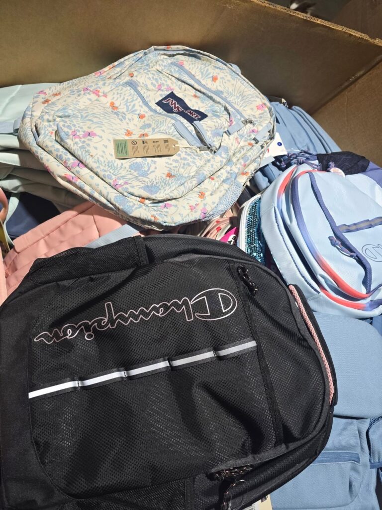 backpack liquidation inventory