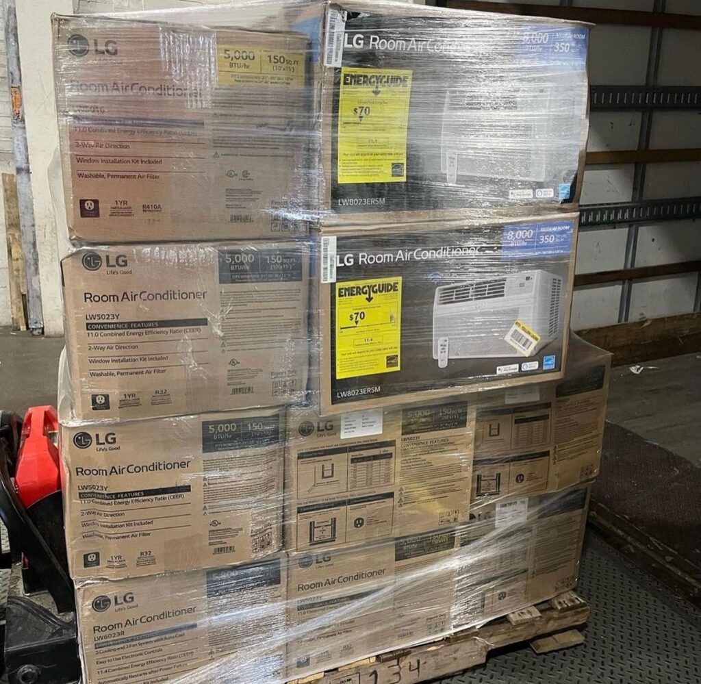 air conditioner liquidation pallets