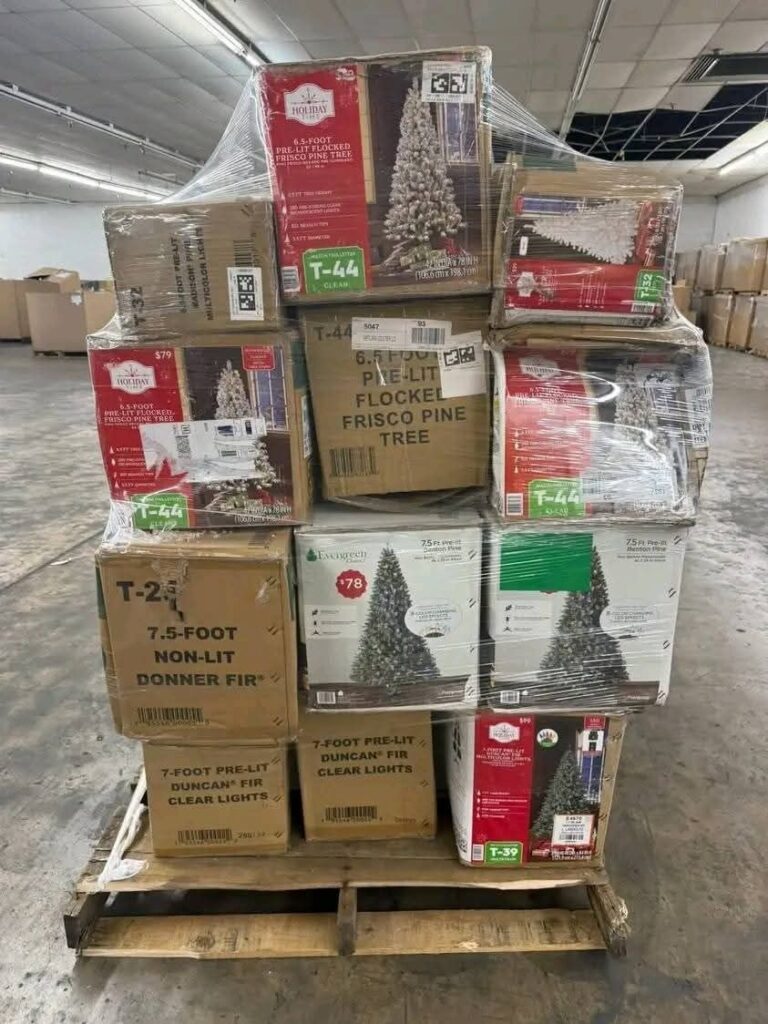 Christmas products pallets