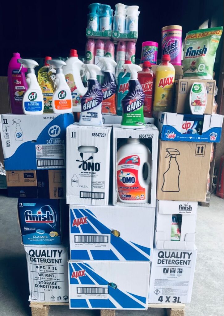 cleaning supplies liquidation pallets