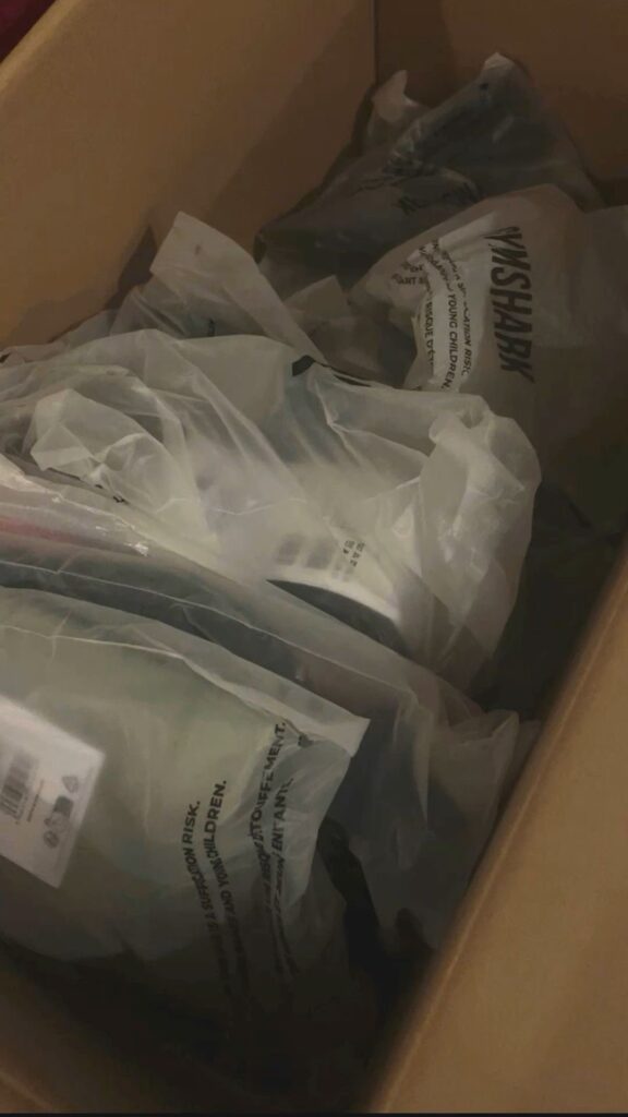 gym clothing liquidation inventory