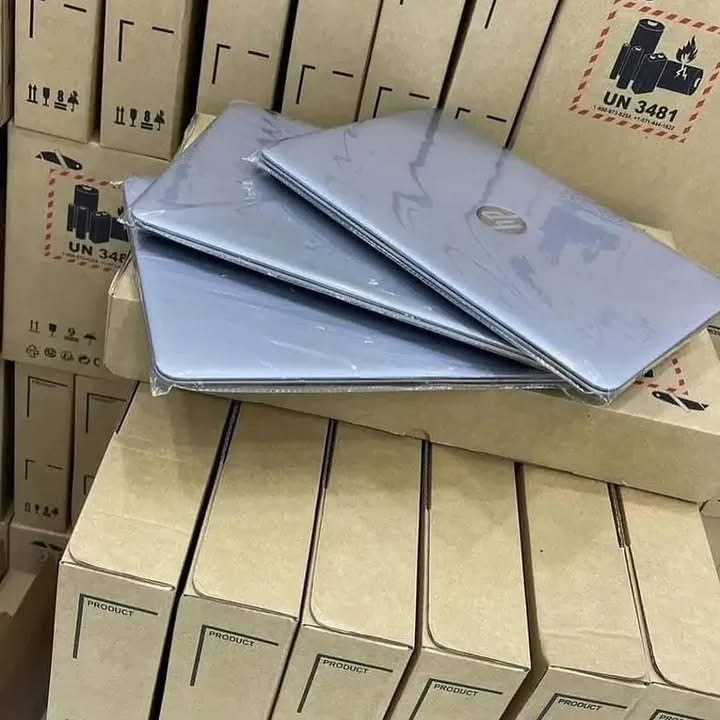 reseller inspecting laptop pallets