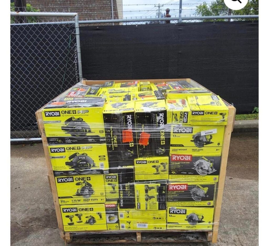 Ryobi Tools Liquidation Pallets – Wholesale Ryobi Power Tool Inventory for Resellers Ryobi Tools Liquidation Pallets
