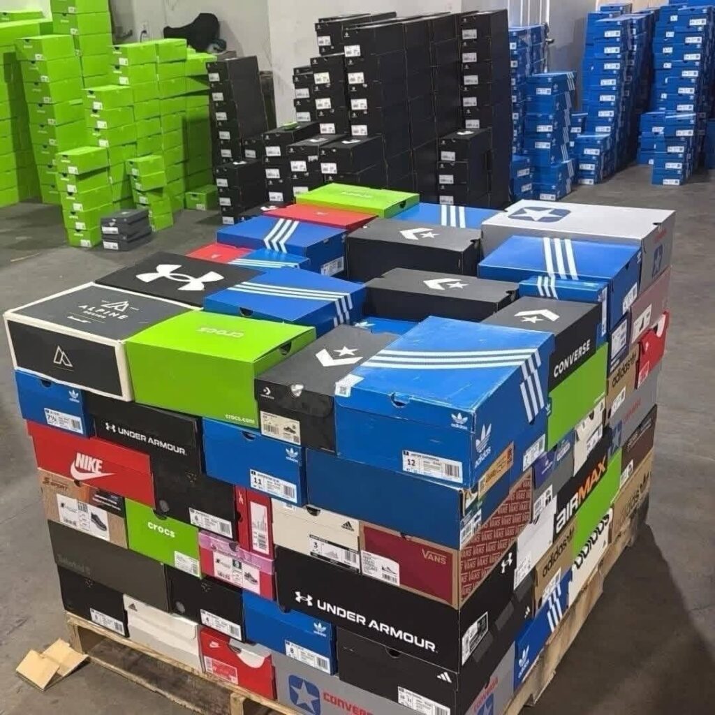 Mixed Sneaker Shoes Liquidation Pallets: Buy Wholesale Sneaker Inventory for Maximum Resale Profits Sneaker reseller inventory pallets