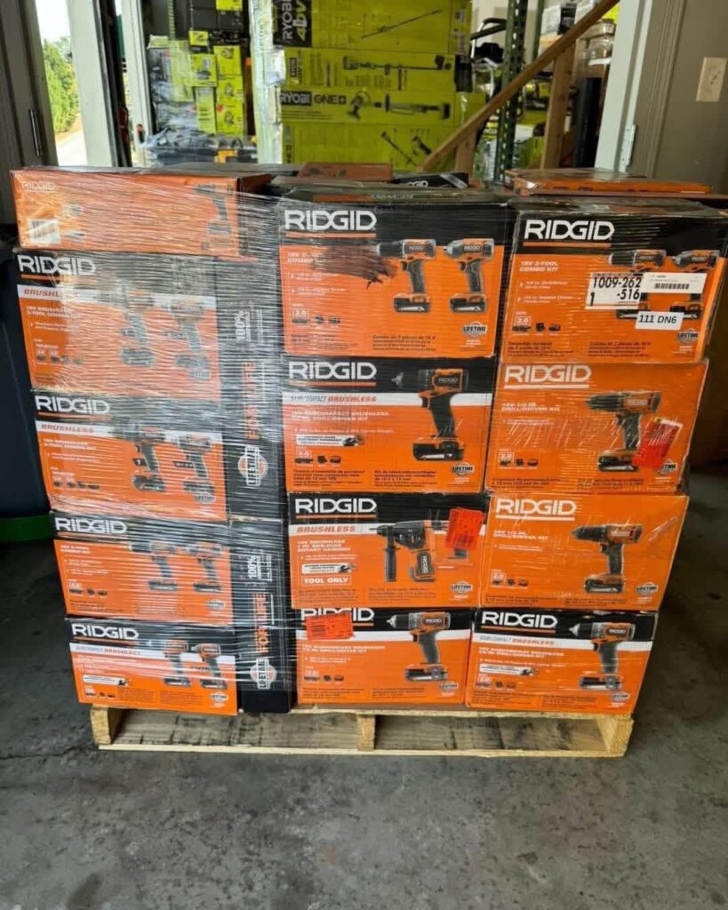 Rigid Power Tools Liquidation Pallets – Wholesale RIDGID Tool Inventory for Resellers Rigid Power Tools Liquidation Pallets