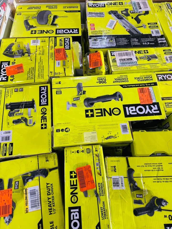 Ryobi Tools Liquidation Pallets – Wholesale Ryobi Power Tool Inventory for Resellers Ryobi contractor tool inventory