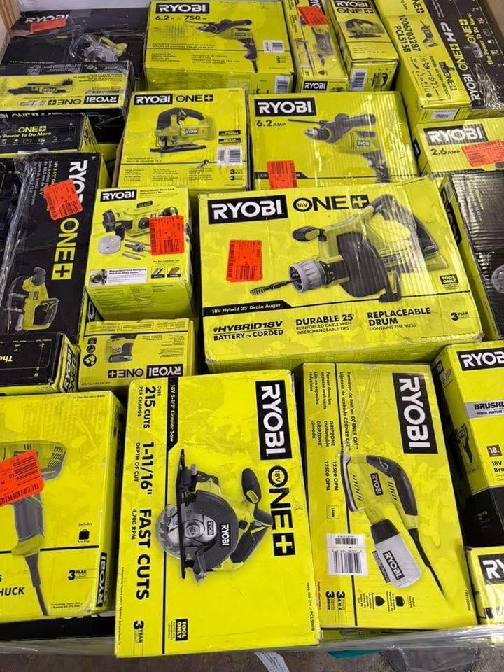 Ryobi Tools Liquidation Pallets – Wholesale Ryobi Power Tool Inventory for Resellers Power tool liquidation inventory