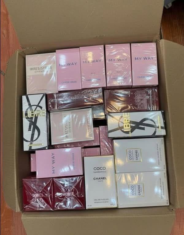 Designer perfume liquidation pallets