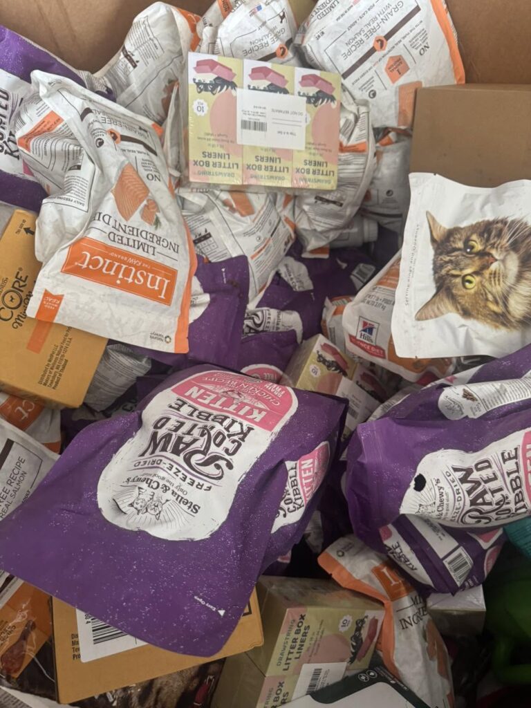 Cat food wholesale inventory pallets