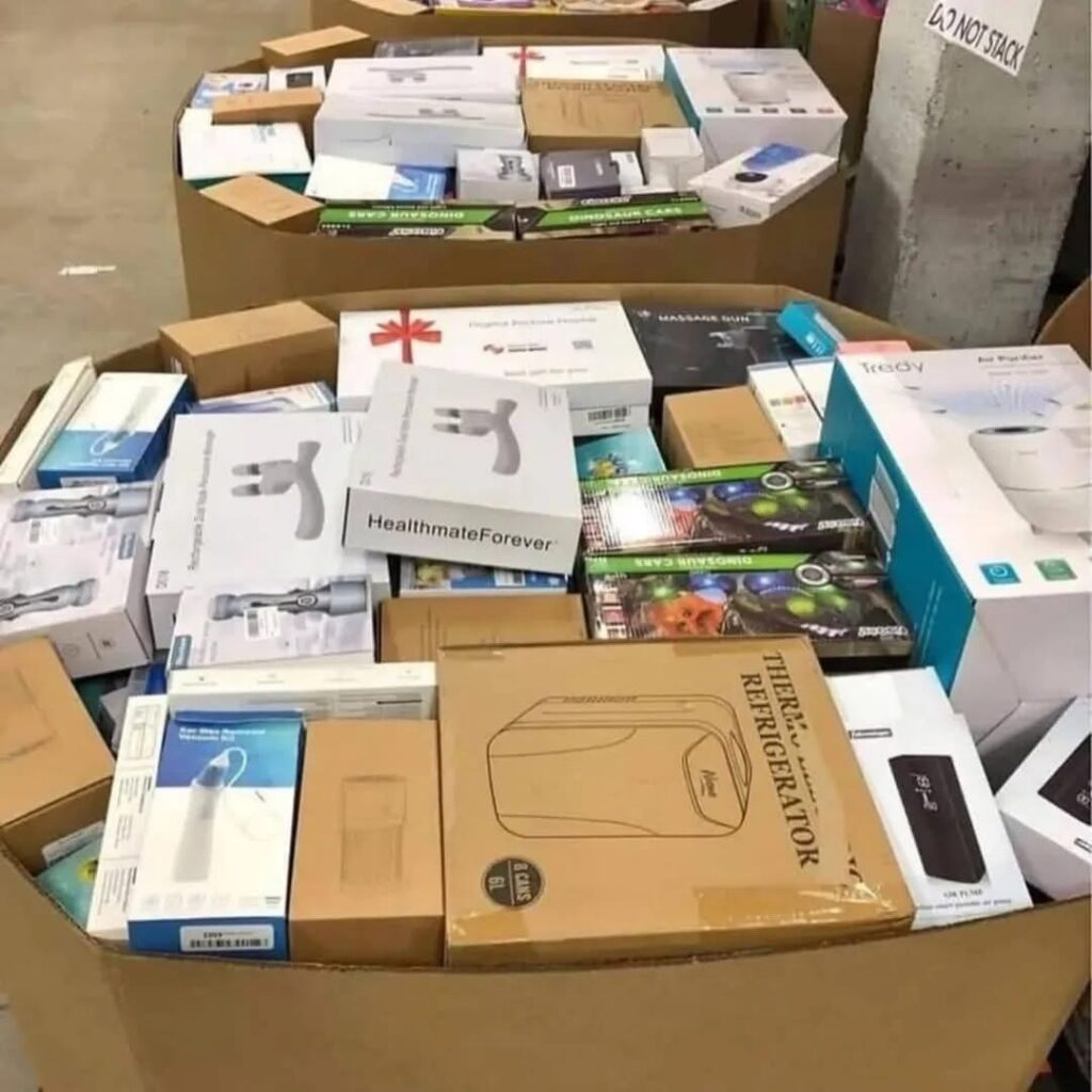 Electronics reseller inventory pallets